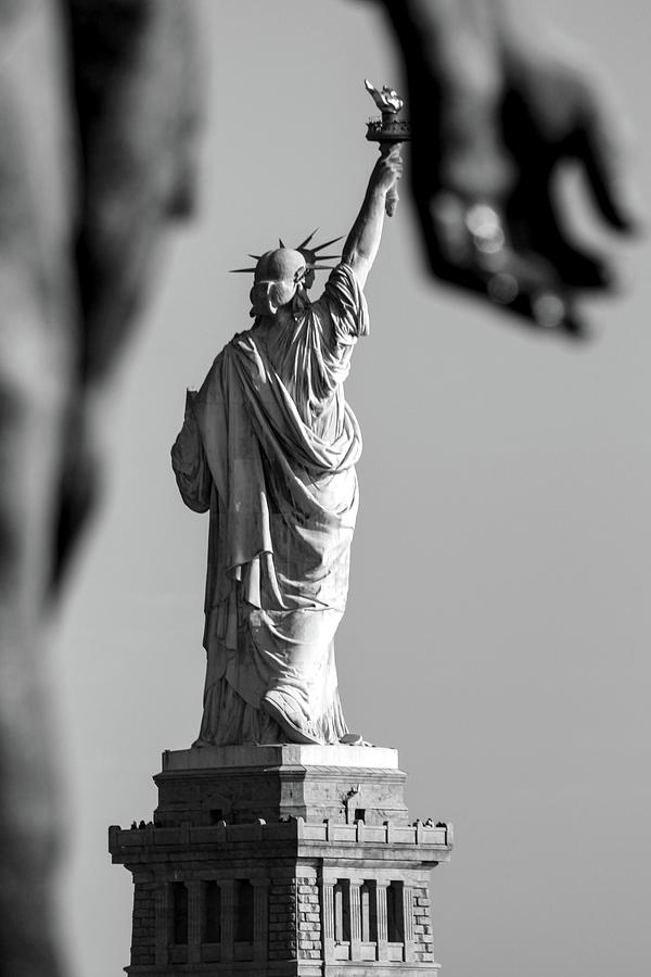 Standing for liberty Statue of liberty NYC Photograph by Habib Ayat