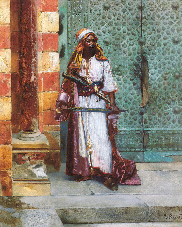 Standing Painting - Standing Guard by Rudolf Ernst