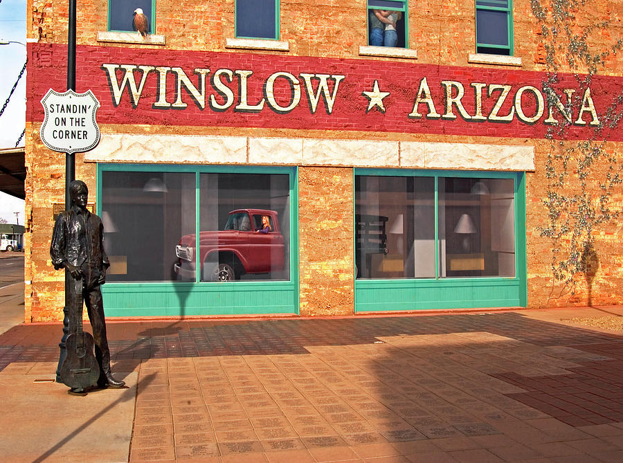Standing on the corner in Winslow Arizona Photograph by Bob Pardue