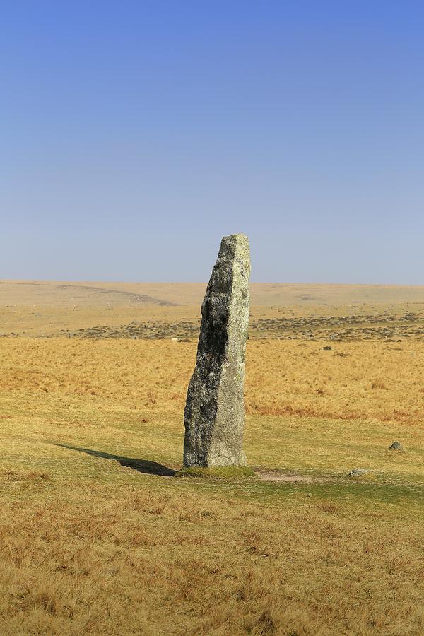 Standing Stone at Merrivale, Devon Photograph by Tony Mills