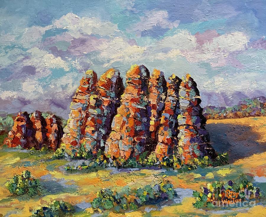 Standing Tall in Sedona Painting by Patsy Walton