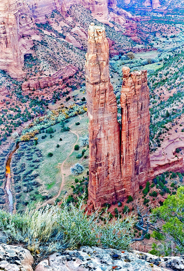 Canyon De Chelley Photograph - Standing the Storms by Mae Wertz Canyon De Chelley Photograph - Standing the Storms by Mae Wertz