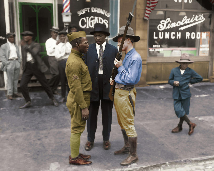 Standoff- 1919 Chicago Riots Photograph by Eugene Campbell - Fine Art ...