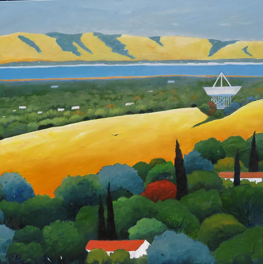 Palo Alto Painting - Stanford Dish by Gary Coleman
