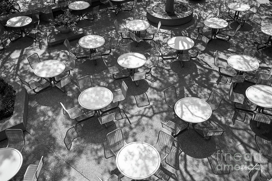 Palo Alto Photograph - Stanford University Tressider Union Tables and Chairs by University Icons