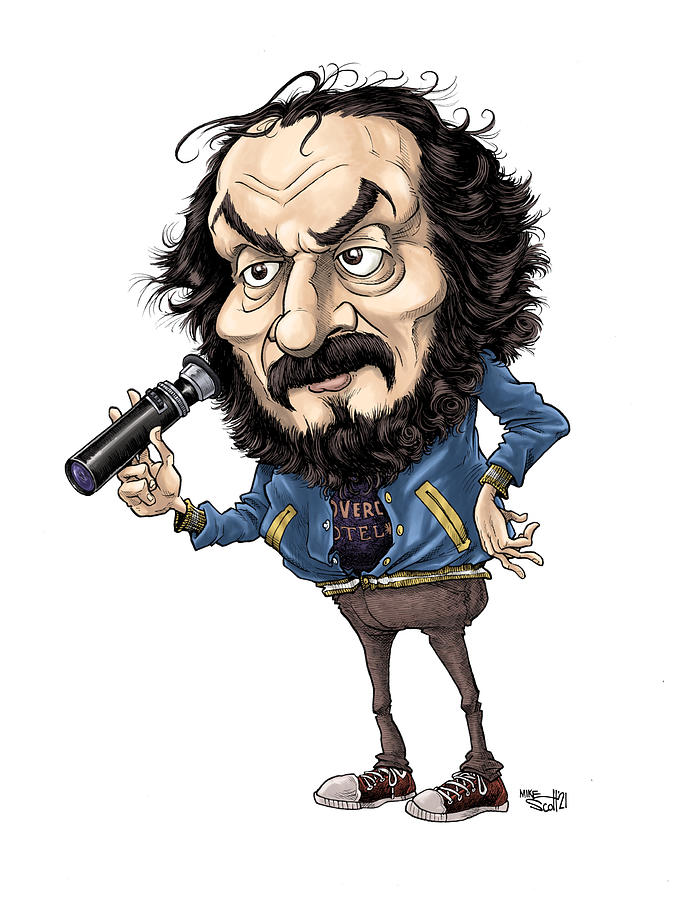Stanley Kubrick Drawing by Mike Scott