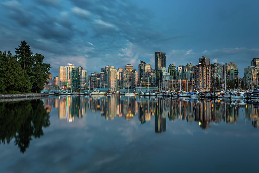Stanley park Marina Vancouver Photograph by Pierre Leclerc Photography