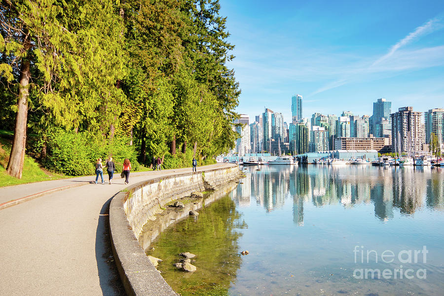 Stanley Park Seawall Path Photograph by Charline Xia