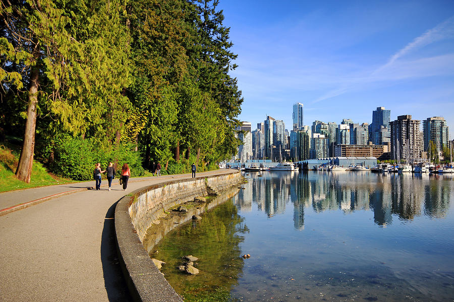Stanley Park Seawall Path Photograph by Orchidpoet