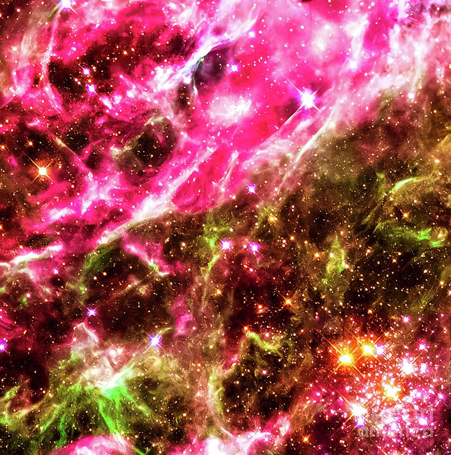 Star Cluster Hodge 301 in Tarantula Nebula Photograph by M G Whittingham
