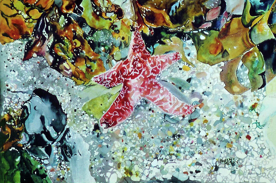 Star Fish Painting by Karen Merry