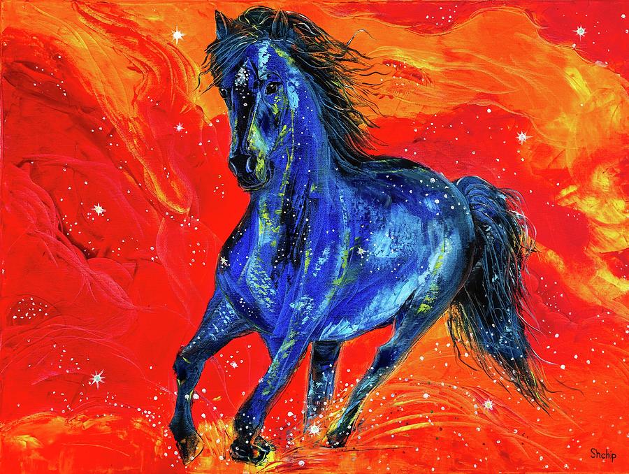 Star Horse Painting By Natalia Shchipakina - Fine Art America