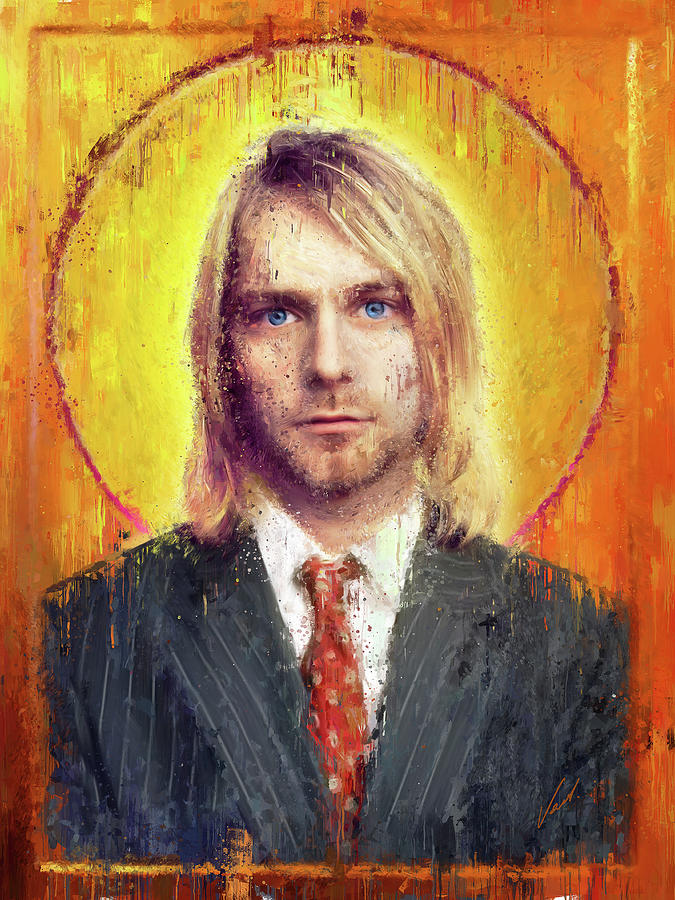 Star Icons Kurt Cobain by Vart Painting by Vart