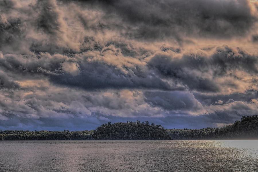 Star Lake Fall Storm Clouds Photograph by Dale Kauzlaric