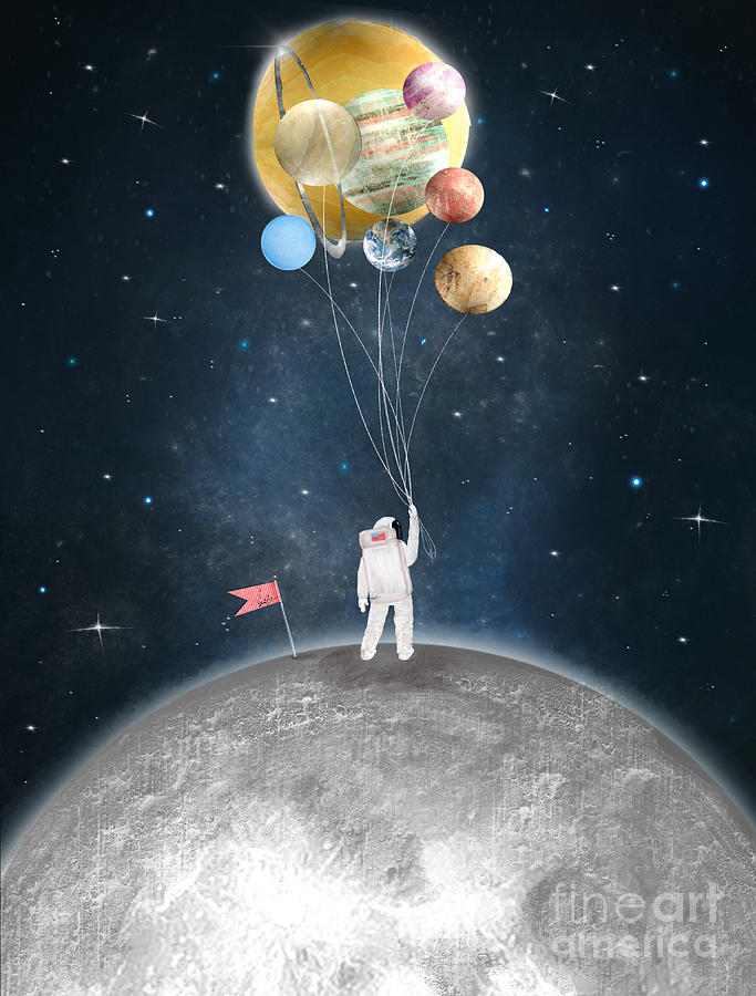 Space Painting - Star Man by Bri Buckley