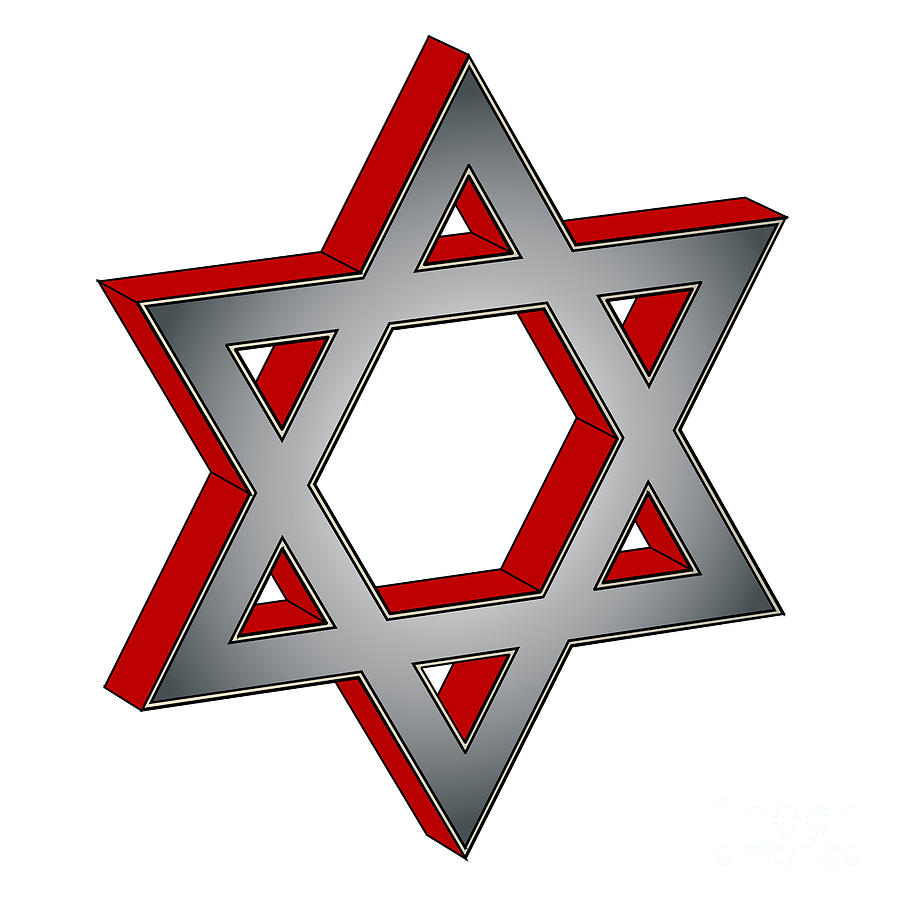 Star of David In 3D Digital Art by Bigalbaloo Stock - Fine Art America