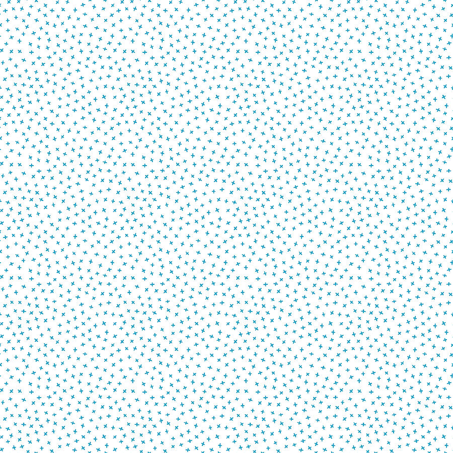 Star Pattern turquoise on white Painting by Nikita Coulombe
