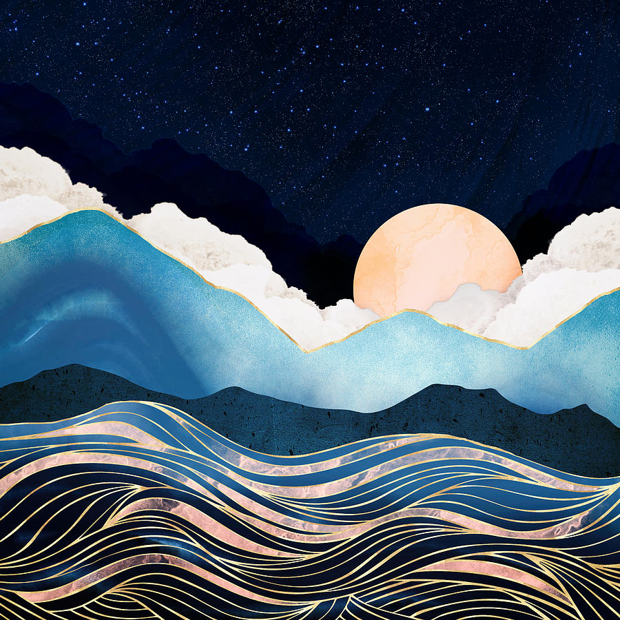 Nature Digital Art - Star Sea by Spacefrog Designs