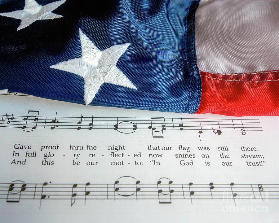 Flag Photograph - Star Spangled Banner by Roxie Crouch