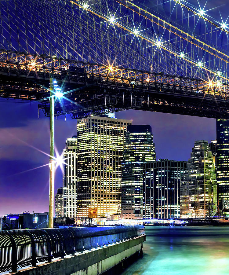 New York City Photograph - Star Spangled Skyline Triptych_1 by Az Jackson