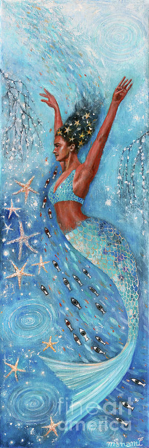 Fish Painting - Star Splash by Manami Lingerfelt