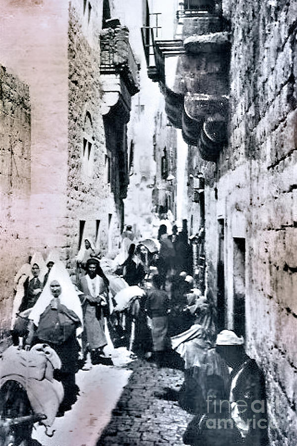 Star Street in Early 20th Century Photograph by Munir Alawi