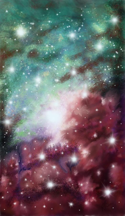 Space Digital Art - Star Stuff by Rachel Palmer Space Digital Art - Star Stuff by Rachel Palmer