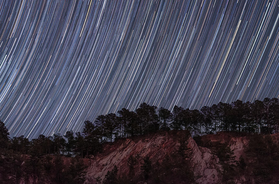 Star Trails-1 Photograph by John Kirkland