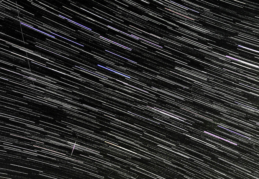 Star Trails After Midnight Photograph by Sandra Js