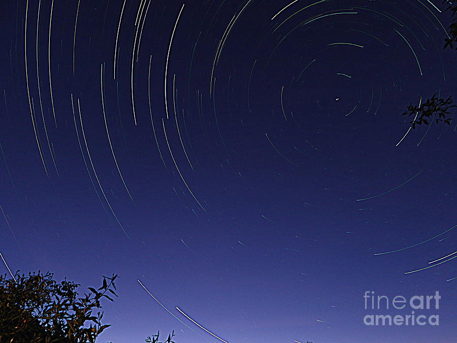 The Sky Photograph - Star Trails by Andy Thompson