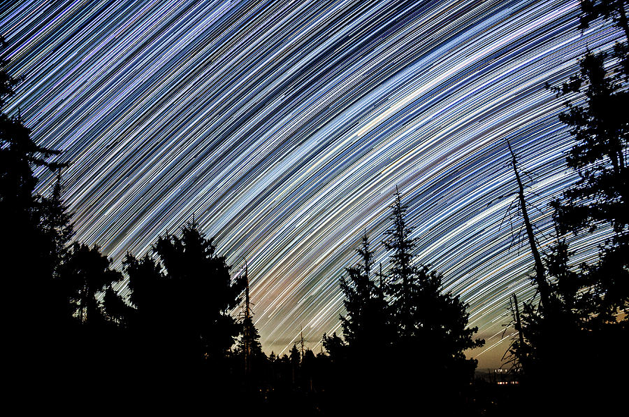 Star Trails from Mt. Graham Photograph by Ryan Ketterer