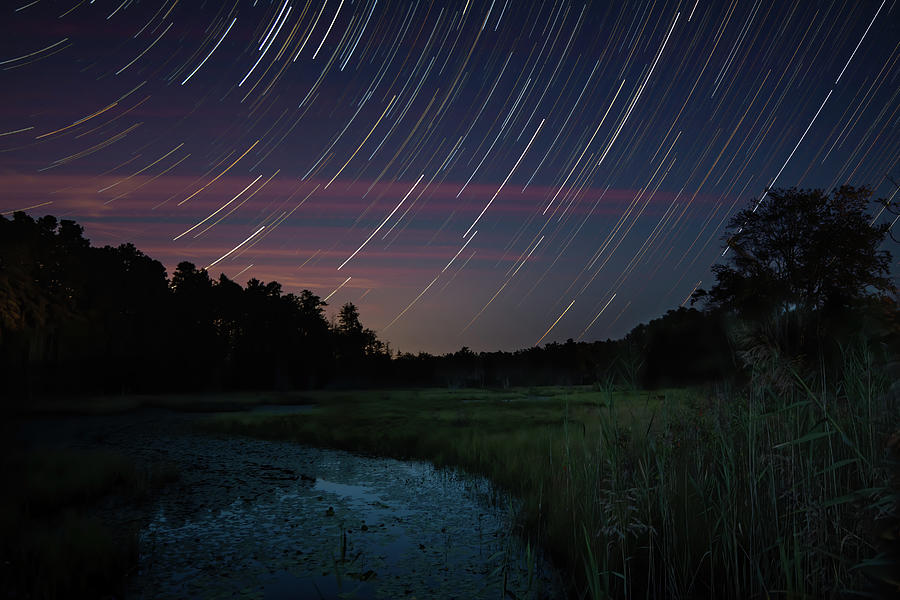 Star Trails Over Shane Branch at Friendship Photograph by Kristia Adams