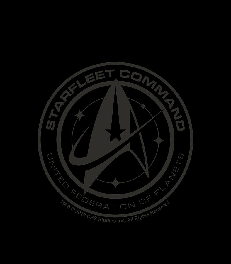 Star Trek Discovery Starfleet Command Pin Digital Art by Thanh Nguyen