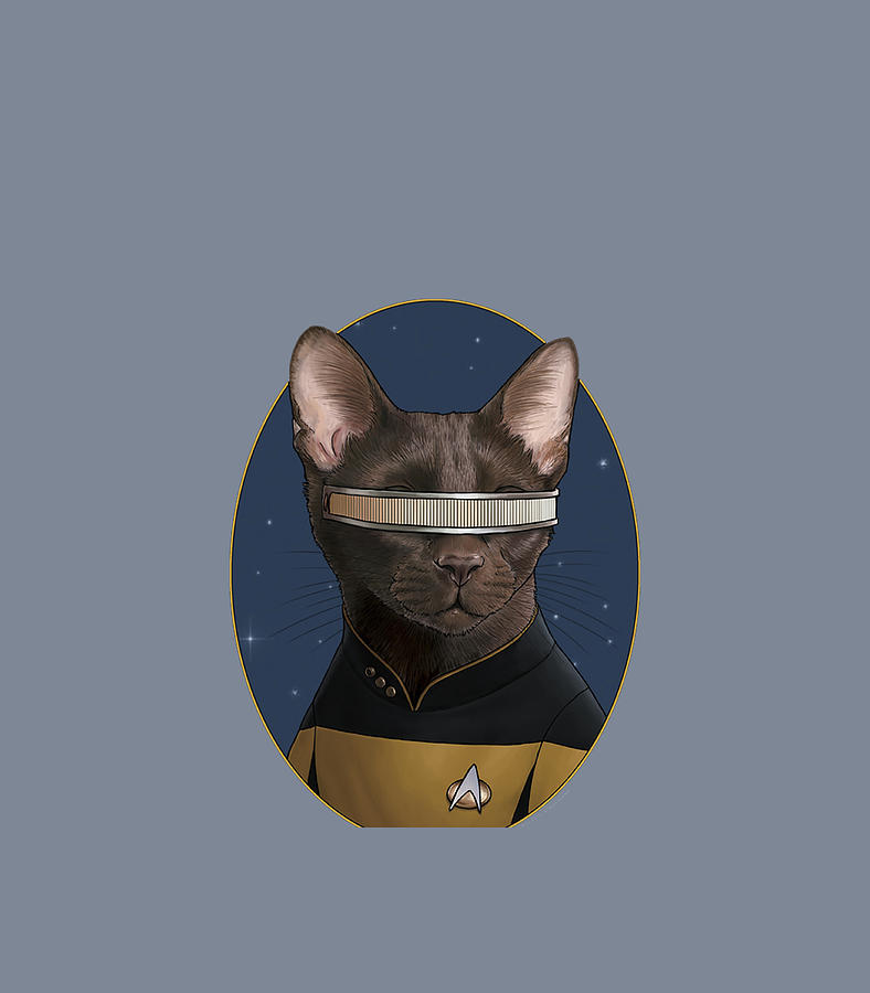 Star Trek LaForge Cat Formation Digital Art by Lleytl LexiR - Fine Art ...