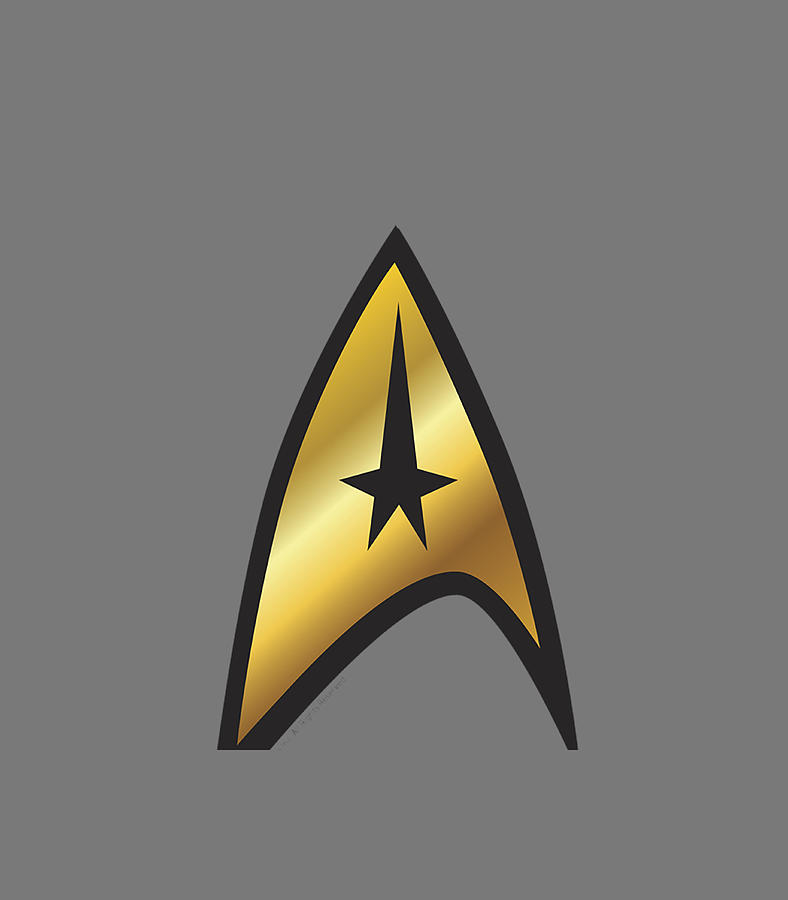 Star Trek Original Series Command Badge Shine Digital Art by Kolbyv ...