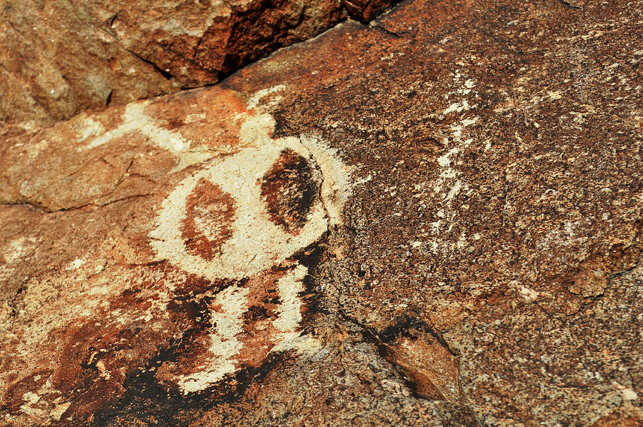 Star Visitor Petroglyph Photograph by Kyle Hanson