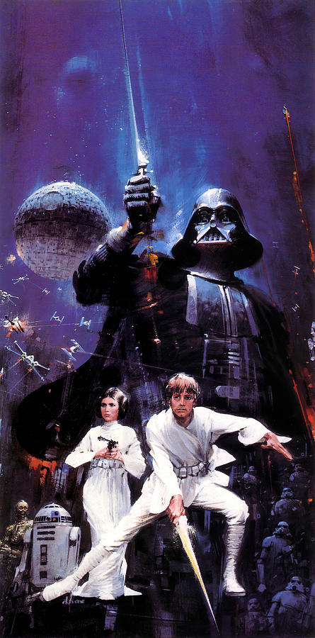 Vintage Mixed Media - Star Wars, 1977 - key art by Movie World Posters