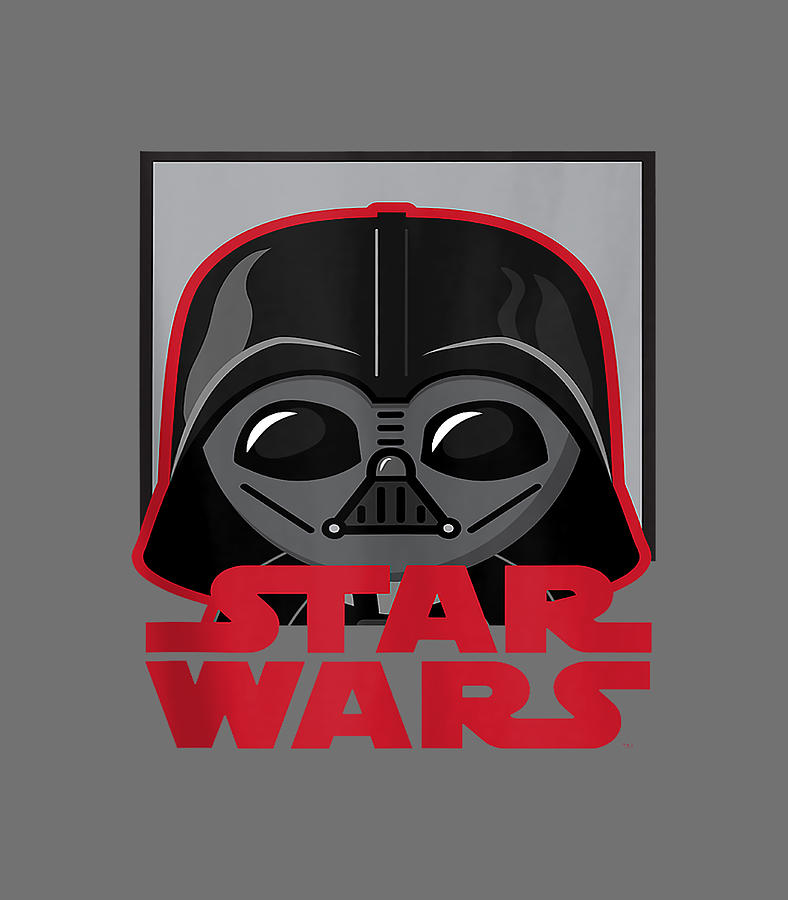 Star Wars Classic Darth Vader Cute Sith Red Movie Logo Digital Art by ...