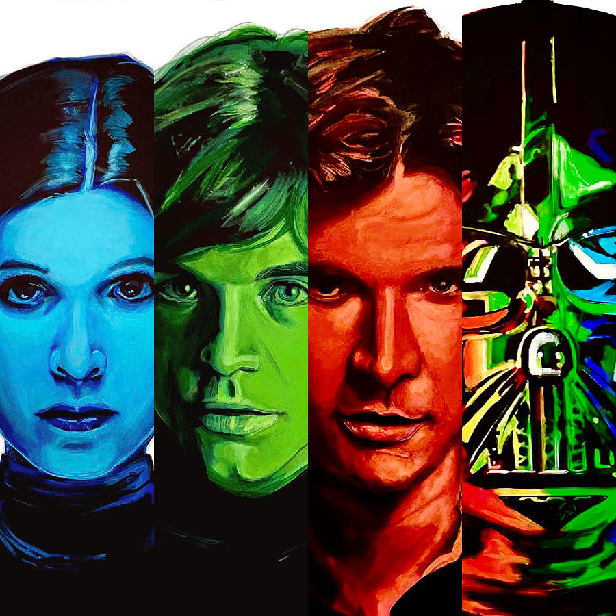 Star Wars Icons II Painting by Joel Tesch