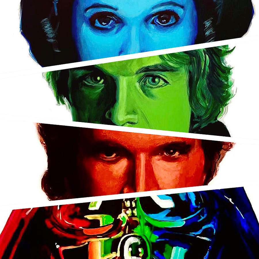 Star Wars Icons III Painting by Joel Tesch
