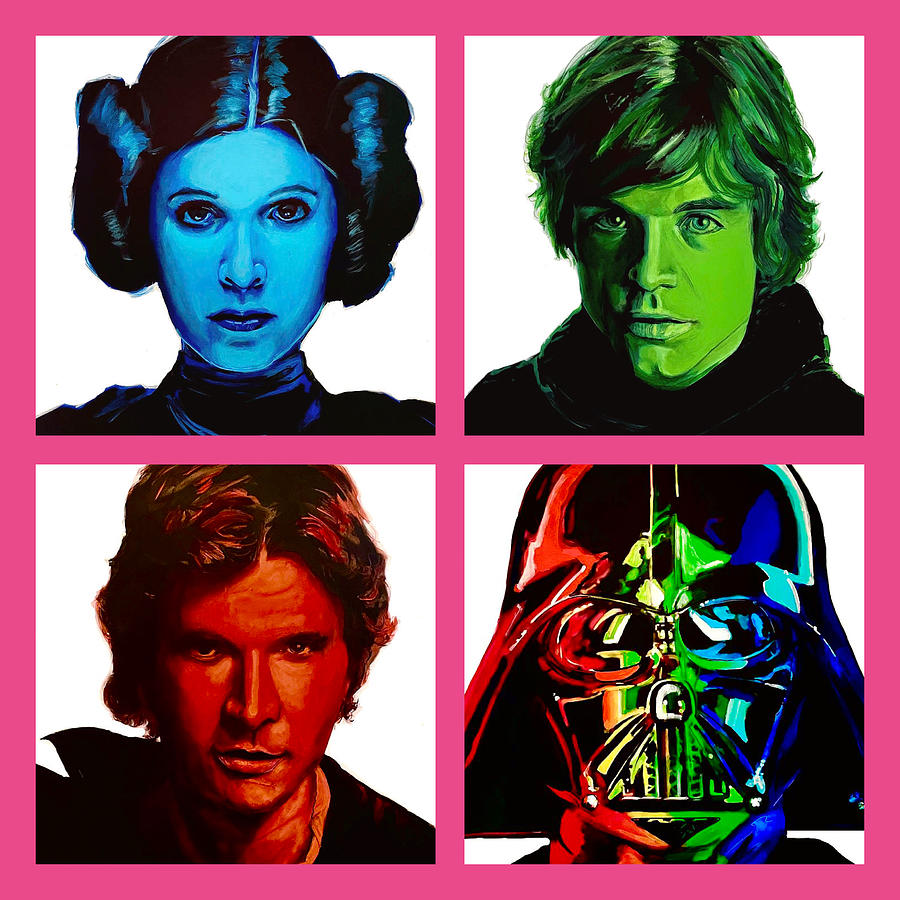 Star Wars Icons Painting by Joel Tesch