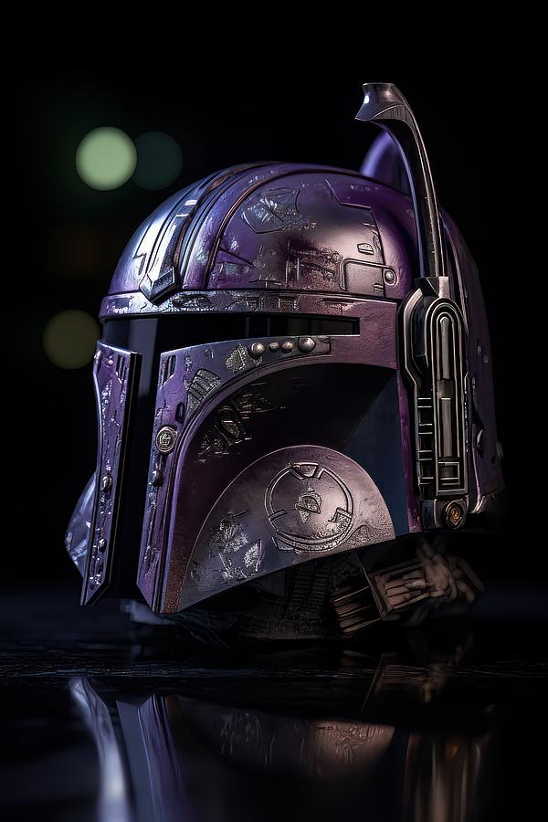 Star Wars - Mandalorian Helmet 48 Digital Art By Sotiris Filippou 