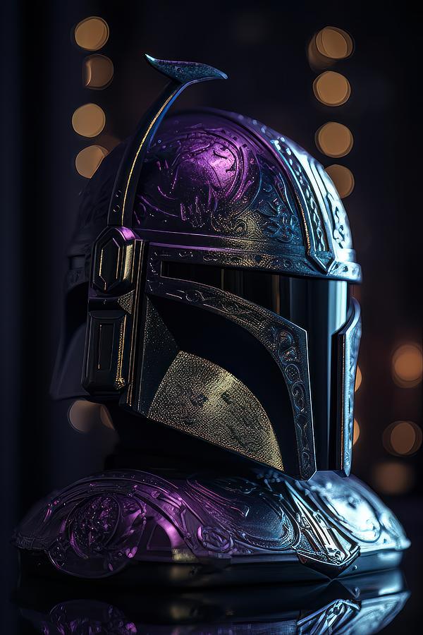 Star Wars - Mandalorian Helmet 49 Digital Art by Sotiris Filippou ...