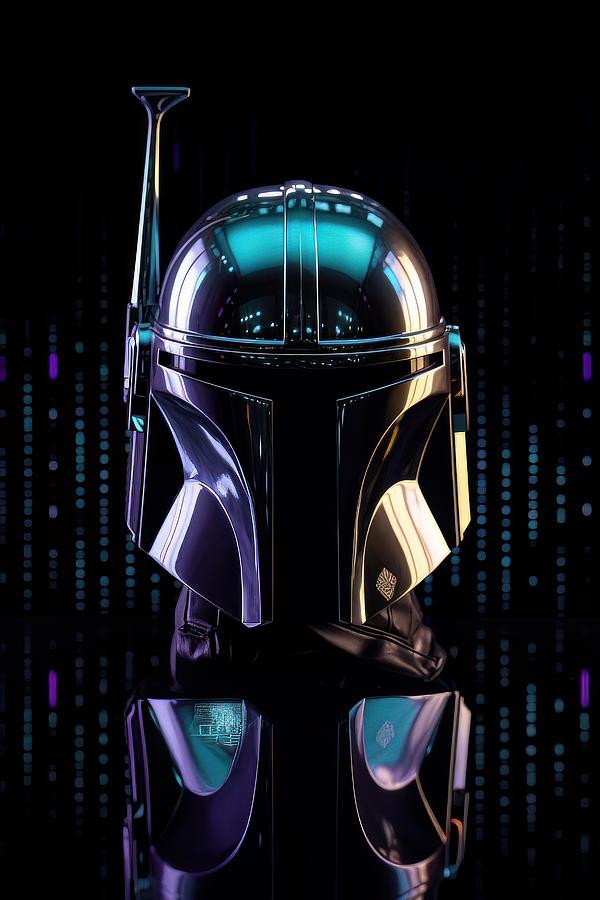 Star Wars - Mandalorian Helmet 6 Digital Art by Sotiris Filippou - Fine ...