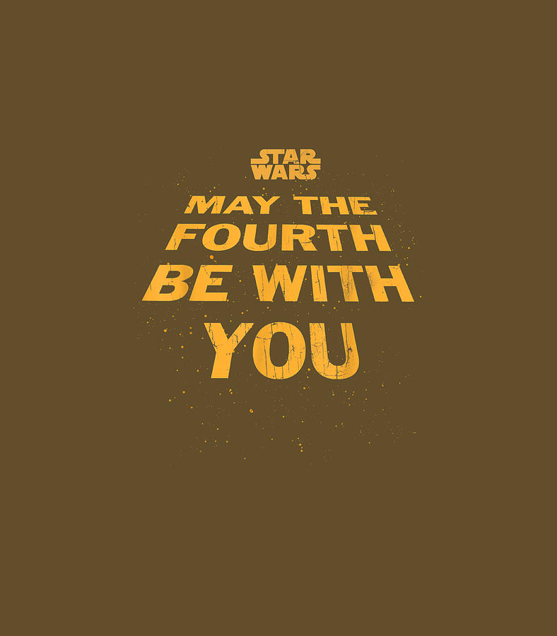 Star Wars May The Fourth Be With You Tilted Logo Poster Digital Art by ...