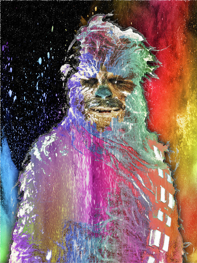 Star Wars Pop Chewbacca Painting by Tony Rubino