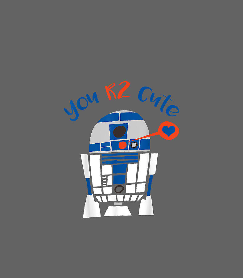 Star Wars R2D2 Too Cute Valentines Day Graphic Digital Art by Lachlh ...