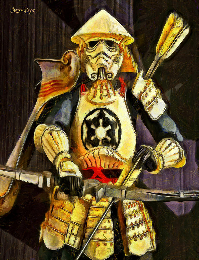 Star Wars Samurai Trooper Pa2 Painting By Leonardo Digenio