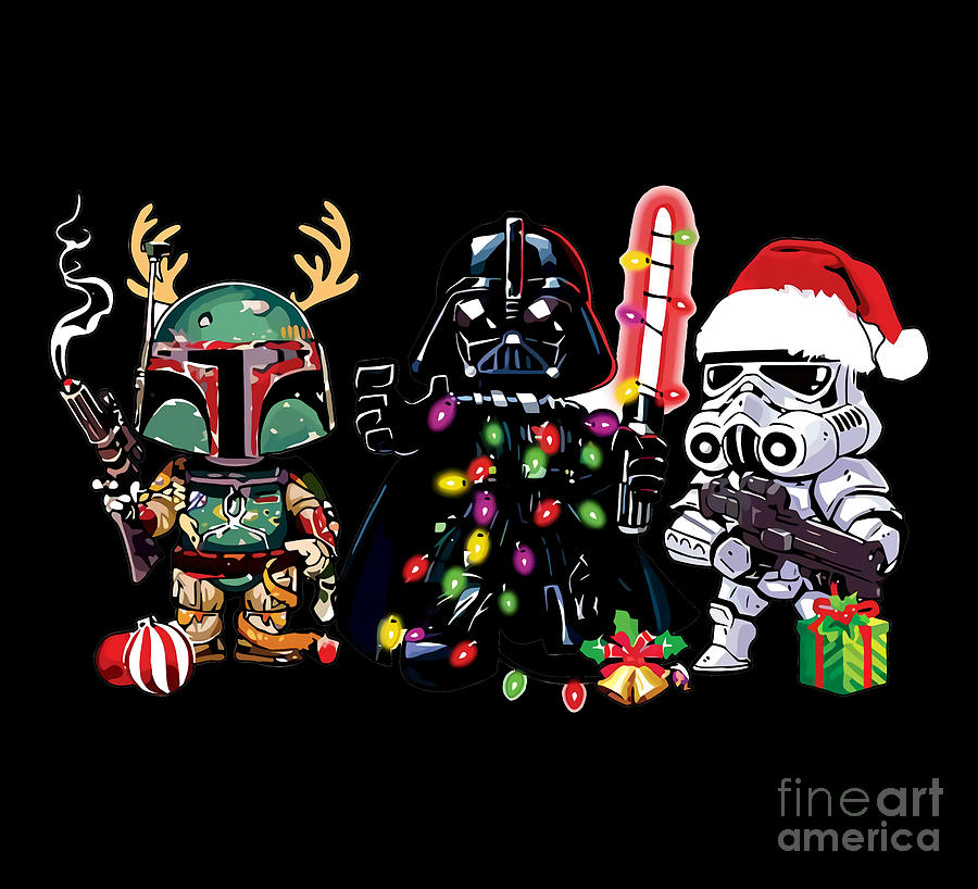 Star Wars Santa Digital Art by Robert Matthew - Fine Art America