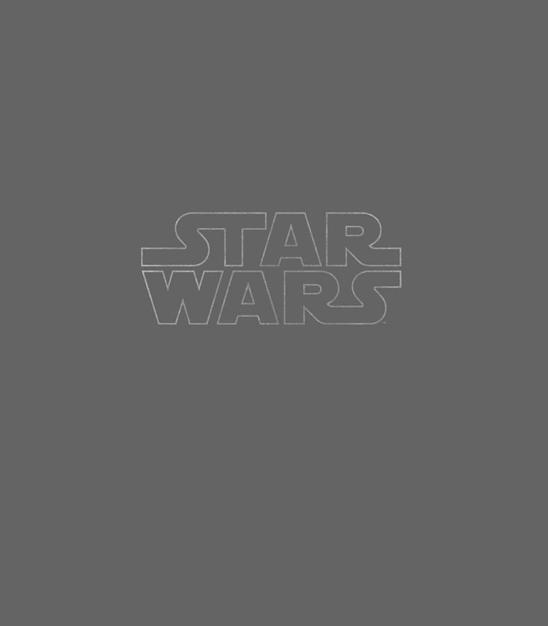 Star Wars Simple White Outline Graphic Digital Art by Kelseh Faris ...